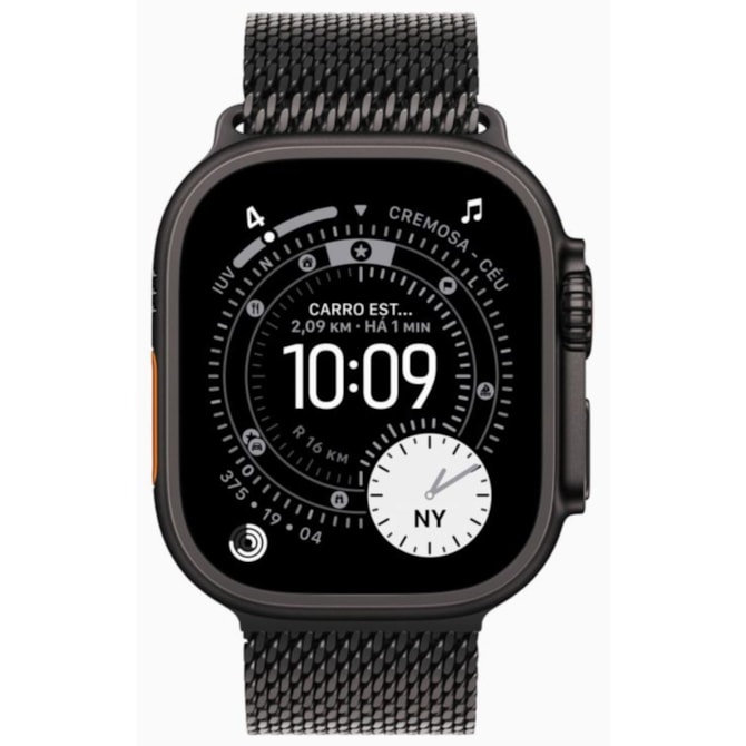 Apple Watch Ultra 3 GPS + Celular 49mm - Preto - Pulseira estilo milanês de Titânio-4ba7bb39-57b5-4c69-8cce-70f8d9fe54c4