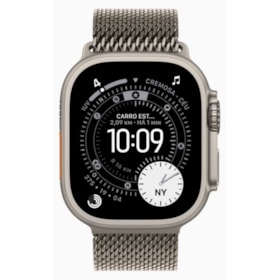 Apple Watch Ultra 3 GPS + Celular 49mm - Pulseira estilo milanês de Titânio - Natural