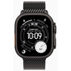Apple Watch Ultra 3 GPS + Celular 49mm - Pulseira estilo milanês de Titânio - Preto