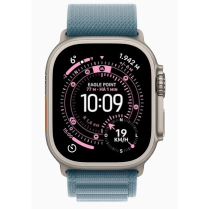 Apple Watch Ultra 3 GPS + Celular 49mm - Pulseira Loop Alpina - Azul-claro