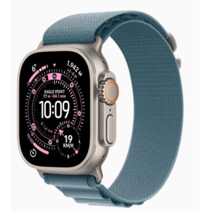 Apple Watch Ultra 3 GPS + Celular 49mm - Pulseira Loop Alpina - Azul-claro