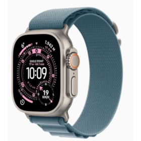 Apple Watch Ultra 3 GPS + Celular 49mm - Pulseira Loop Alpina - Azul-claro