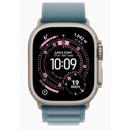 Apple Watch Ultra 3 GPS + Celular 49mm - Pulseira Loop Alpina - Azul-claro