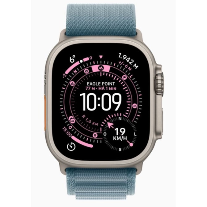 Apple Watch Ultra 3 GPS + Celular 49mm - Pulseira Loop Alpina - Azul-claro-6b5fb4ac-33b3-40bc-8ced-6c6321b9b965