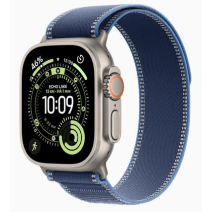 Apple Watch Ultra 3 GPS + Celular 49mm - Pulseira Loop Trail - Azul/azul-brilhante