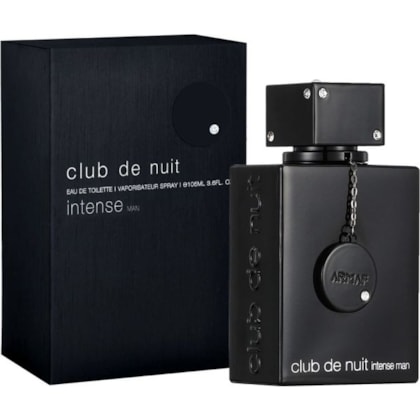 Armaf Perfume Masculino Eau de Toilette 105ml Amadeirado Especiado Club de Nuit Intense - Preto