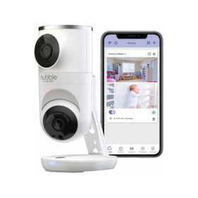 Baba Eletronica Baby Call Hubble Nursery Pal Dual Visão / Wifi / Visao Noturna - Branco (Outlet)