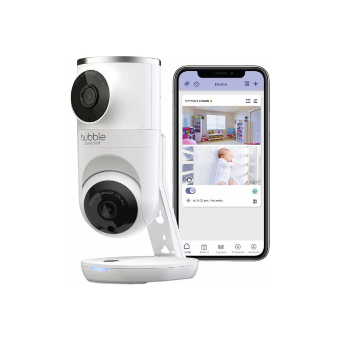 Baba Eletronica Baby Call Hubble Nursery Pal Dual Visão / Wifi / Visao Noturna - Branco (Outlet)-27c63710-ffdd-4de5-8c03-29f5436212de