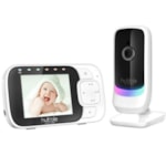 Babá Eletrônica Hubble Nursery View Glow Sem fio - Branco/Preto-3e021789-eec2-4c81-99a8-bb22e3ae6ad5