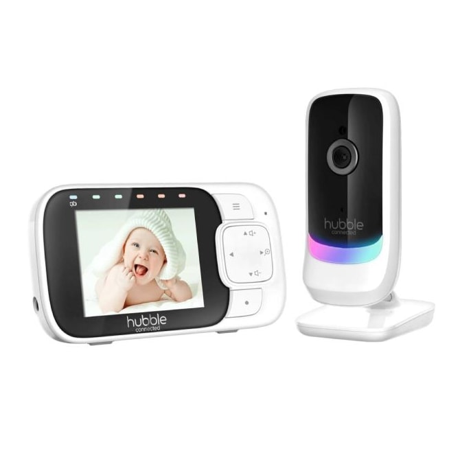 Babá Eletrônica Hubble Nursery View Glow Sem fio - Branco/Preto-b2cbc31f-1657-4ca8-b4e6-9f327137ffbf