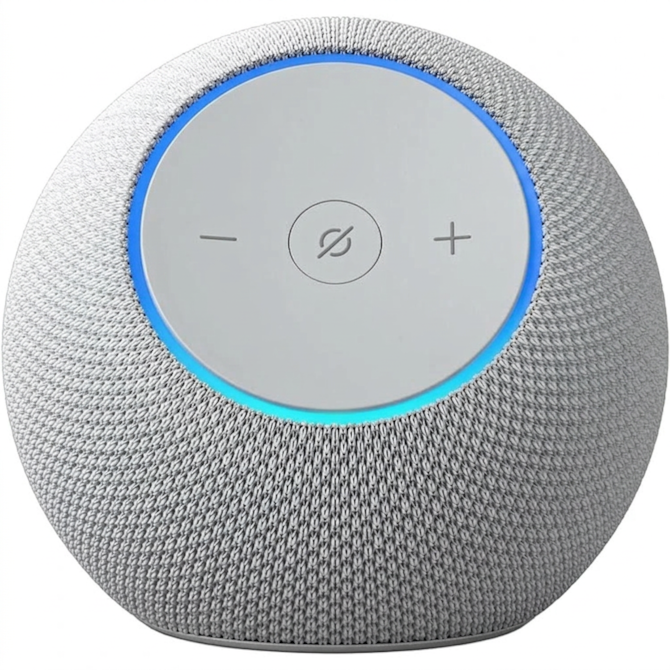 Caixa de Som Amazon Echo Dot Max Alexa Smart Bluetooth - Branco-48529a84-6152-43f2-a68b-733bd898d242
