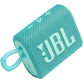 Caixa de som Bluetooth JBL Go 3 original IPX7 Cor:Azul claro