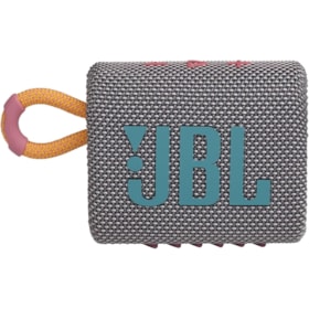 Caixa de som Bluetooth JBL Go 3 original IPX7 Cor:Cinza