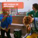 Caixa de som Bluetooth JBL Partybox Encore C/ 2 microfones Original-603c15c7-edf0-40ba-acd2-a5dd31451352