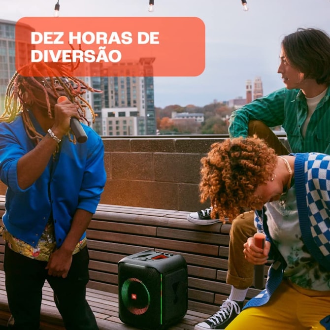 Caixa de som Bluetooth JBL Partybox Encore C/ 2 microfones Original-b04cf7ba-7d77-448f-aa15-f36a34811307