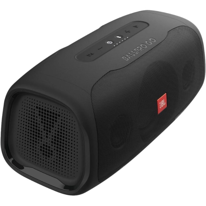 Caixa de Som JBL BassPro Go para Carro com Bluetooth / USB / 200W / Recarregável - Black ( Preto )-13fc18db-b882-469a-b6da-cb81dbf856e0