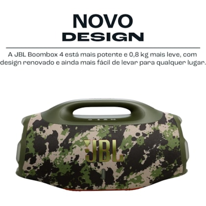 Caixa de Som JBL Boombox 4 Bluetooth 210 Watts - Camuflada