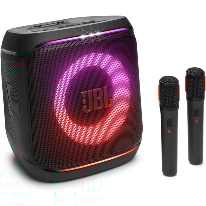 Caixa de Som JBL Partybox Encore 2 100W RMS com 2 Microfones Sem Fio - Preta-fc4c508b-8edf-4fc0-a34a-d9d35eccec74