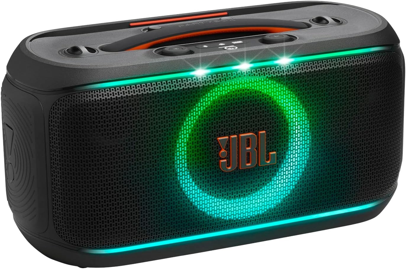 Caixa de Som JBL Partybox On The Go 2 com 2 Microfones Sem Fio - Preta