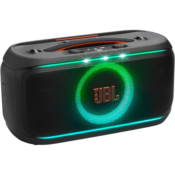 Caixa de Som JBL Partybox On The Go 2 com 2 Microfones Sem Fio - Preta-e2301331-8d82-4274-ac89-fb93431b8c3a