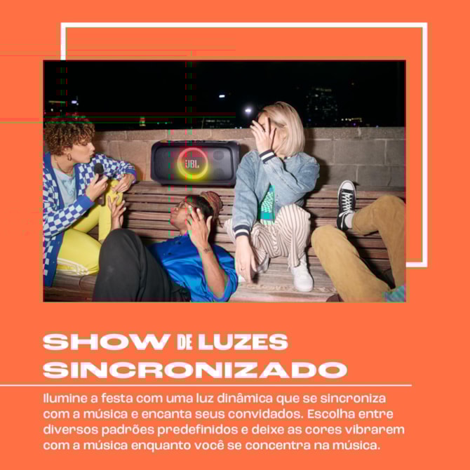 Caixa de Som JBL Partybox On The Go Essential com Microfone Sem Fio - Preta-7ad9cc73-6c61-48cc-95b0-73c84ef2b0a6