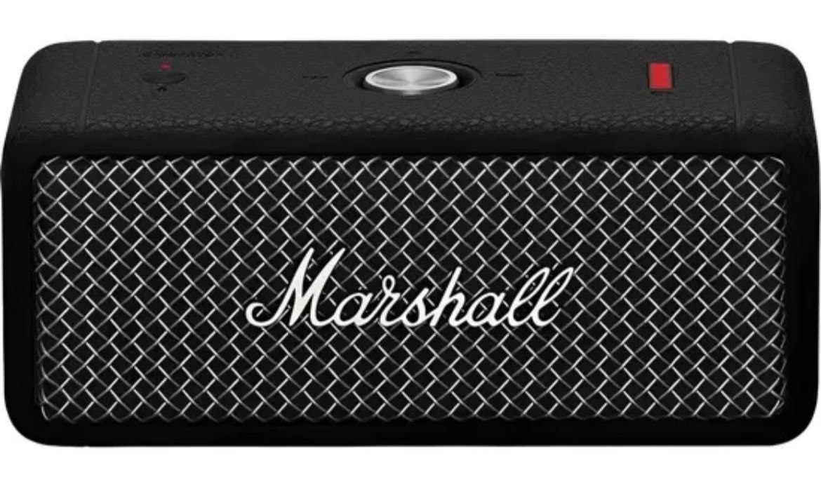 Caixa de Som Portátil Marshall Middleton Bluetooth - Preto