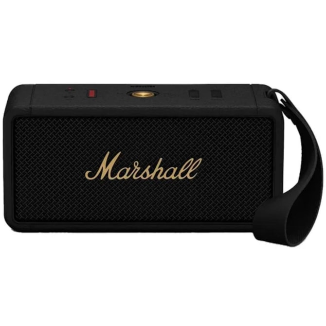 Caixa de Som Portátil Marshall Middleton Bluetooth - Preto-9296fb60-db92-4a42-9c0d-656c5b47e733