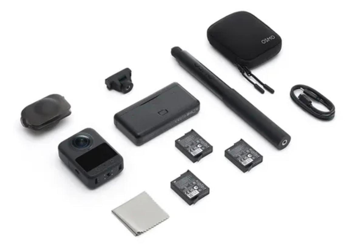 Câmera de Ação Dji Osmo 360 Adventure Combo 128GB 120MP Wifi - Preto
