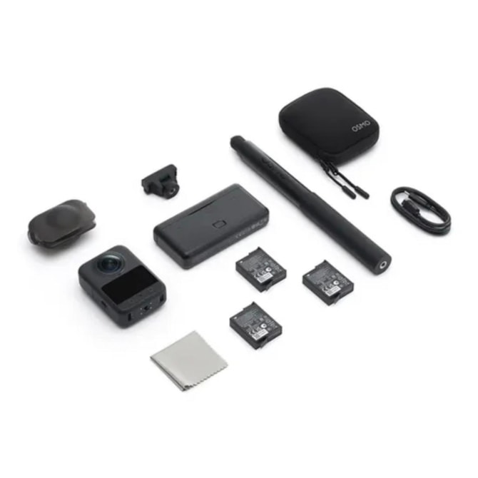 Câmera de Ação Dji Osmo 360 Adventure Combo 128GB 120MP Wifi - Preto-3c8a664e-1044-4d57-9b0f-007b61a5c813