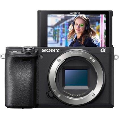 Câmera Digital Sony Alpha A6400 de 24.2MP com Tela de 3.0 Wi-Fi/Bluetooth (Body) - Preto