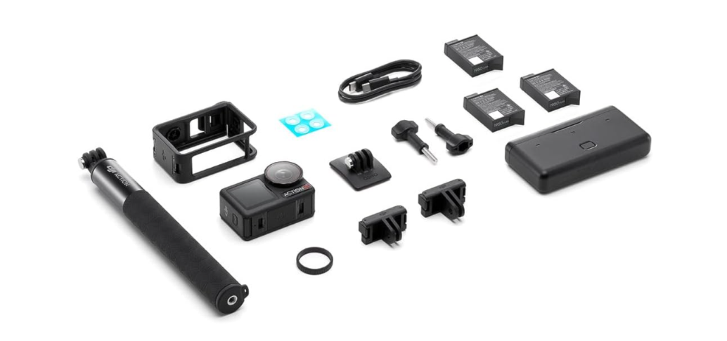 Câmera DJI Osmo Action 5 Pro Adventure Combo - Wi-Fi/Bluetooth - Preto