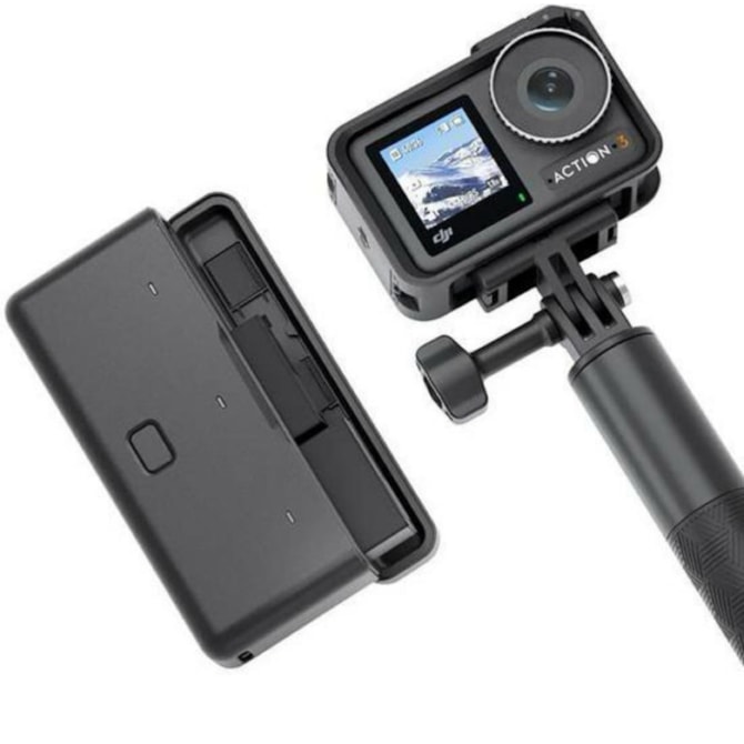 Câmera Filmadora DJI Osmo Action 3 Adventure Combo 12MP - De ação à prova d'água - 2.25