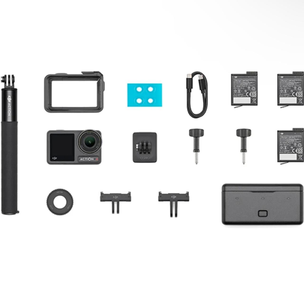 Câmera Filmadora DJI Osmo Action 4 Adventure Combo 10MP - De ação