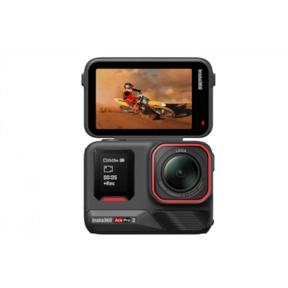 Câmera Filmadora Insta360 Ace Pro 2 8K - De ação à prova d'água - Preta