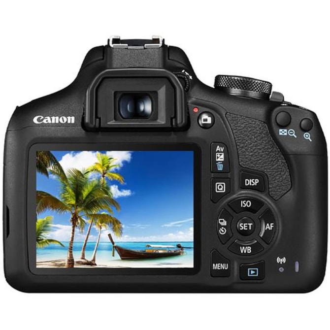Canon EOS 2000D Câmera DSLR 24.1MP Full HD Wi-Fi Lente EF-S 18-55mm IS II - Preto-a337a780-f33b-4db6-abe5-843f14e293d6