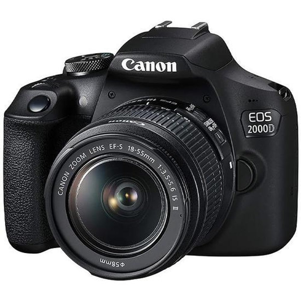 Canon EOS 2000D Câmera DSLR 24.1MP Full HD Wi-Fi Lente EF-S 18