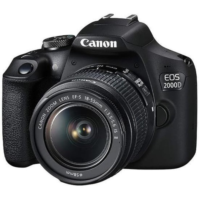 Canon EOS 2000D Câmera DSLR 24.1MP Full HD Wi-Fi Lente EF-S 18-55mm IS II - Preto ( Outlet )-d3e535c0-65c9-4109-a7a0-8a92a6837943
