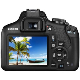 Canon EOS 2000D Câmera DSLR 24.1MP Full HD Wi-Fi Lente EF-S 18-55mm IS II - Preto ( Outlet )