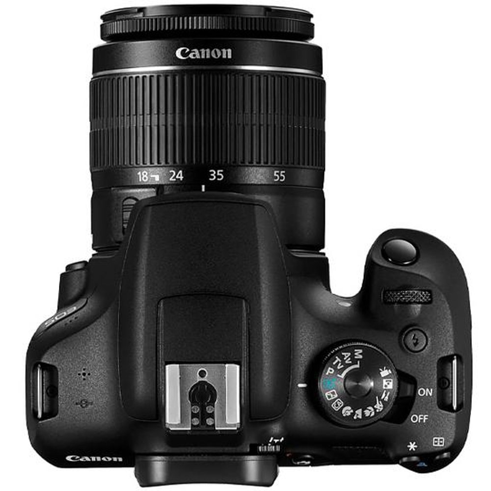 Canon EOS 2000D Câmera DSLR 24.1MP Full HD Wi-Fi Lente EF-S 18