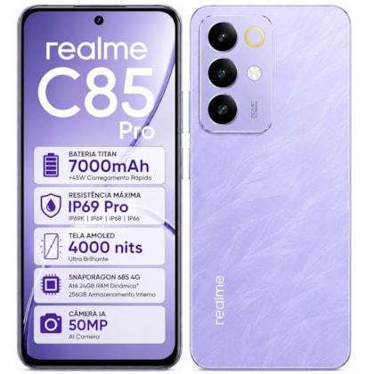 Celular Realme C85 Pro 256GB/8GB Ram NFC 6.8