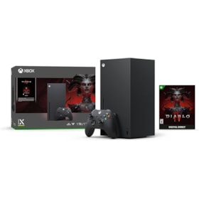 Console Microsoft Xbox Series X  + jogo Diablo IV - 1TB preto