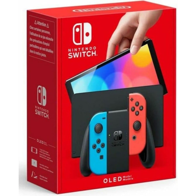 Console Nintendo Switch OLED 64GB Vermelho e Azul ( Neon )  Standard-f03c68cc-634f-46e5-8712-b9d475ee81b7