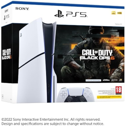 Console Sony Playstation 5 Slim 4K 1TB CFI-2015 - Bivolt Call Of Duty Black Ops 6 - Mídia Física