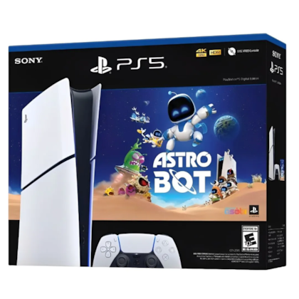 Console Sony Playstation 5 Slim Astro Bot CFI-2015B 4K Edição Digital 1TB SSD - Branco