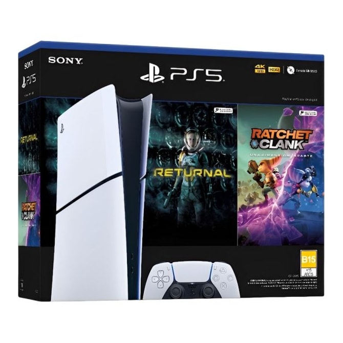 Console Sony Playstation 5 Slim CFI-2015B 1 TB Digital + Jogos Returnal + Ratchet & Clank-7eff5a77-fb32-4bdb-b5cb-5d283a511425