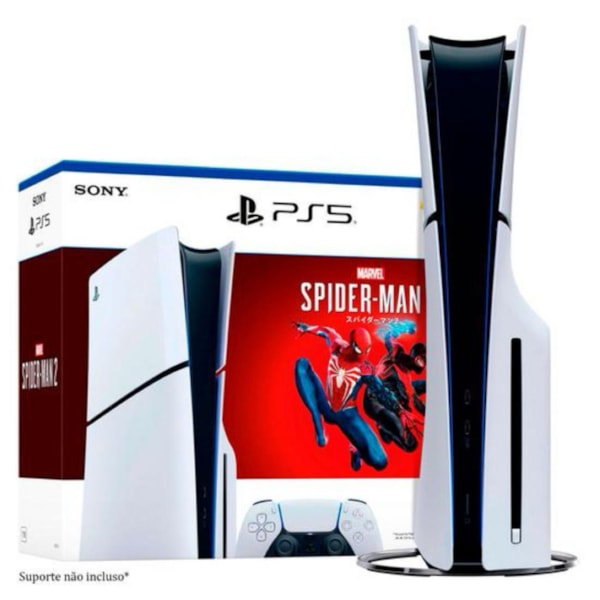 Console Sony PlayStation 5 Slim Mídia Física (CFI-2000A) 1TB + Jogo SpiderMan 2 PS5-09676ef9-53d2-4721-9a92-1647b8a37404