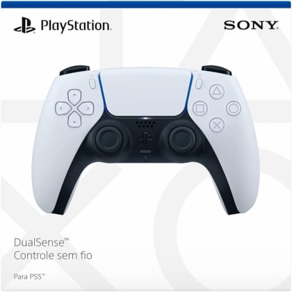 Controle DualSense sem fio Sony PlayStation 5 Branco