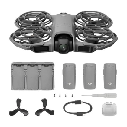 DJI Neo 2 Drone Fly More Combo 4K 49GB O4 Sensor LiDAR DJI070 Sem Controle - Cinza