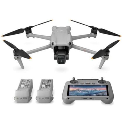 Drone DJI Air 3 FLY More Combo 4K + Controle DJI RC 2 - GPS - Prata