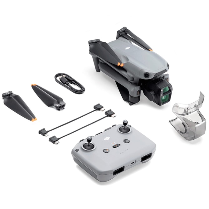 Drone DJI Air 3S (DJI RC-N3) - Wi-Fi/Bluetooth - Cinza-b746c82b-1725-4b47-9adb-c16b4642a629